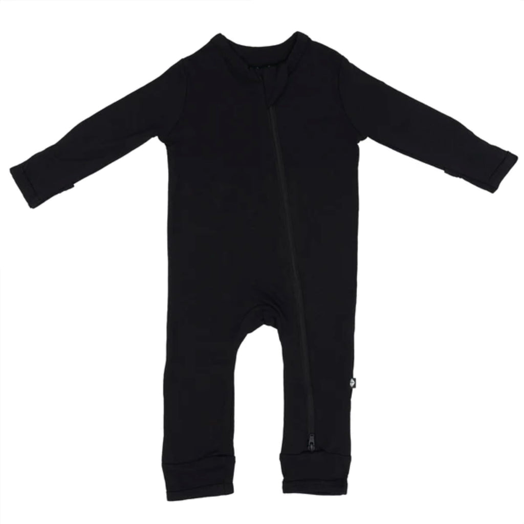 KYTE BABY Unisex Rayon Made From Bamboo Zippered Rompers (4T, Midnight)