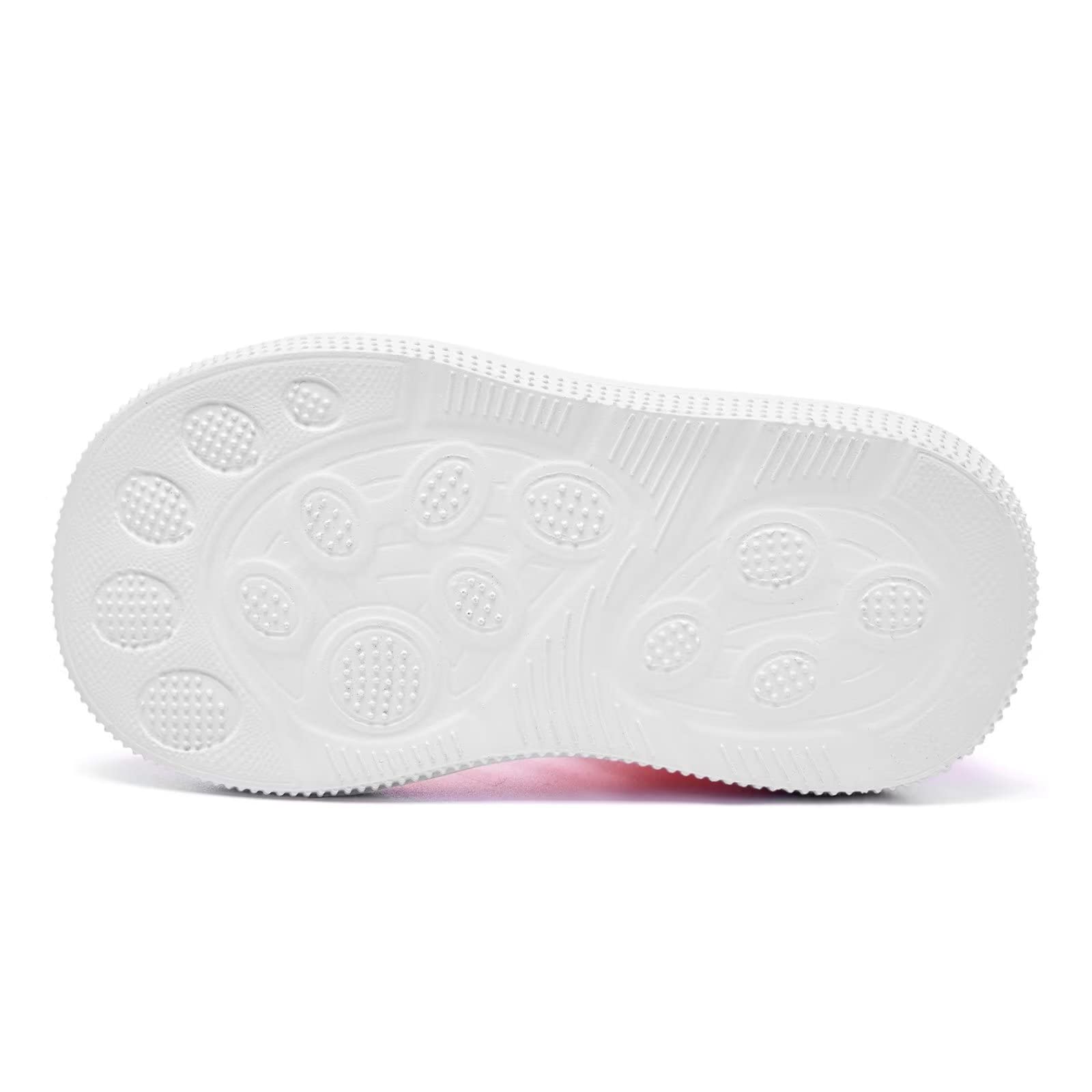 Baby Shoes Girls Boys Baby Sock Shoes with Non Slip Soft Rubber Sole Infant First Walking Sneaker Toddler Slipper Lightweight 15-18 Months Pink Heart