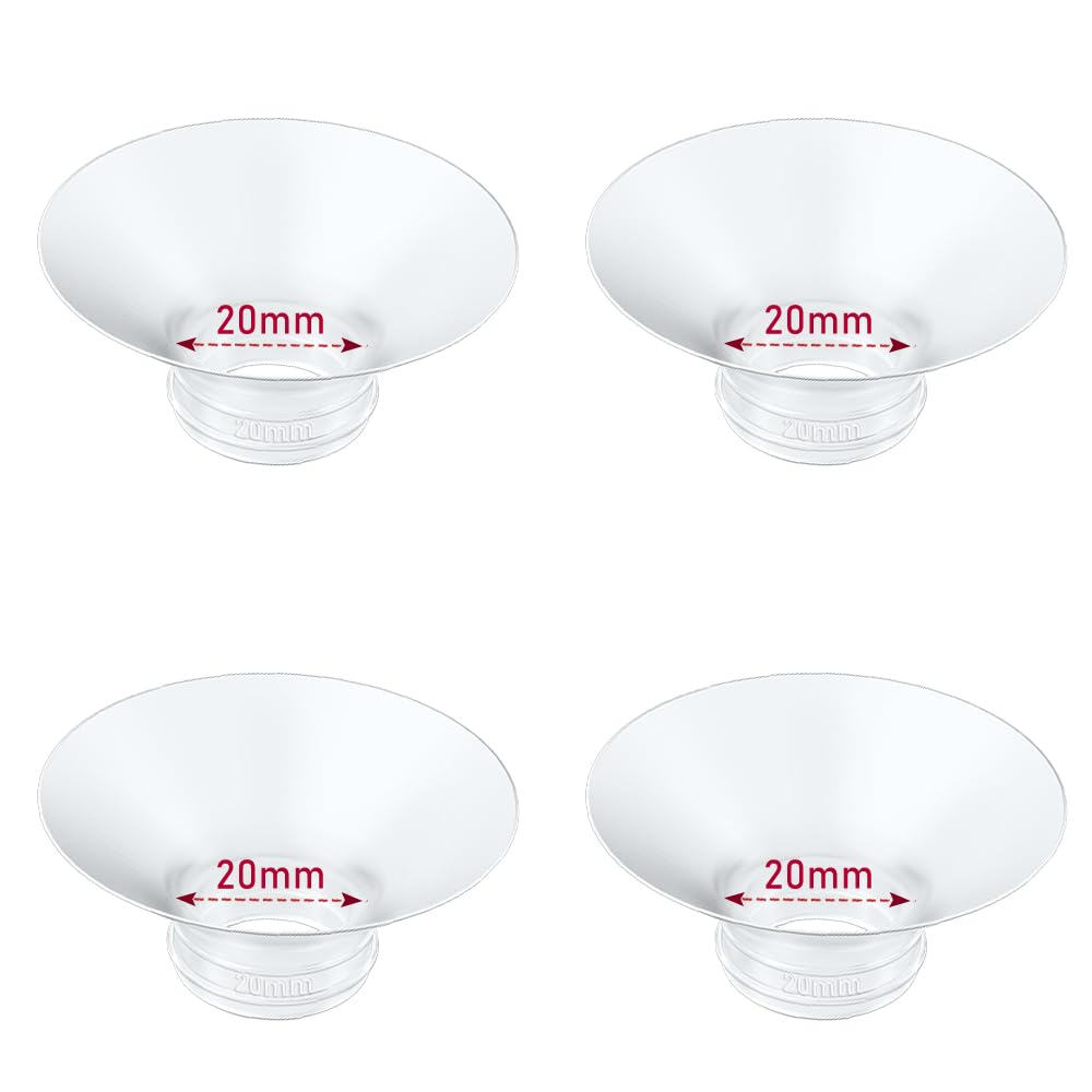 IVARONAL Flange Insert 2PCS 14mm Compatible with Momcozy M9/M6/M5/S12 Pro/V1 Pro/V2 pro, Spectra/Medela/Elvie/NCVI/TSRETE/eufy/Lansinoh/Paruu/MomMed Breast Pump 24mm Shields/Flanges (2pcs-14mm)