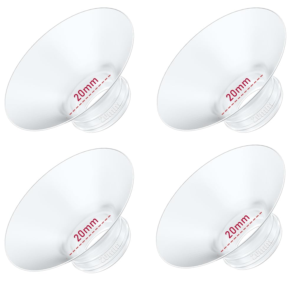 4PC Flange Insert 14mm Compatible with Momcozy M5/M6/M9/S12 Pro/V1 Pro/V1 Pro Breast Pump, Fit for Eufy/Elvie/Medela/Spectra/Lansinoh/NCVI/Lansinoh/TSRETE with 24mm Flange/Shield Breast Pump