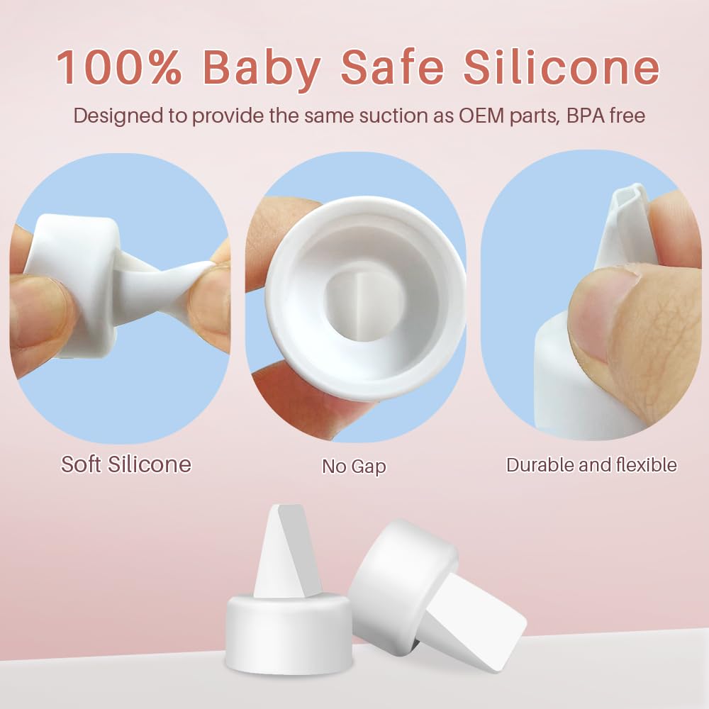8 Duckbill Valves and 2 Membrane for Spectra Breast Pump Parts