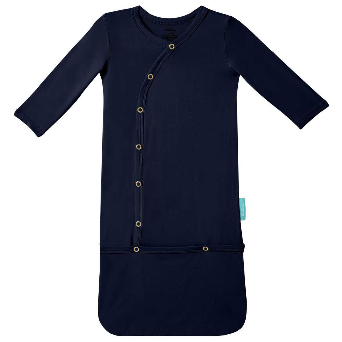 PurComfy Supersoft Bamboo Viscose Baby Sleeper Gowns, 0-3 Months