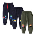 Boys Pants, Toddler 3 Pack Drawstring Elastic Sweatpants Active Joggers,5T