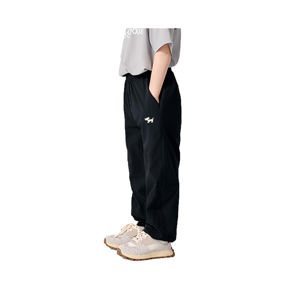Boys Pants Quick Dry Uniform School Athletic Joggers Sweatpants with Pocket