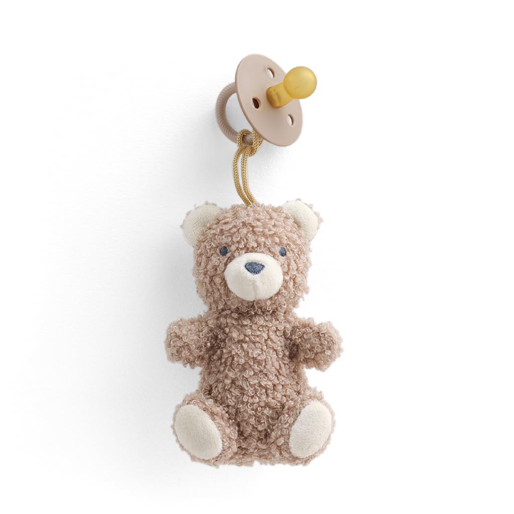 Itzy Ritzy Pacifier & Lovey Set - Natural Rubber Pacifier with Plush Bear
