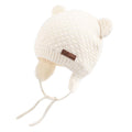 XIAOHAWANG Warm Baby Hat Cute Bear Toddler Earflap Beanie for Fall Winter (2-3 Years, A-White)