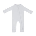KYTE BABY Unisex Rayon Made From Bamboo Zippered Rompers (2T, Storm)
