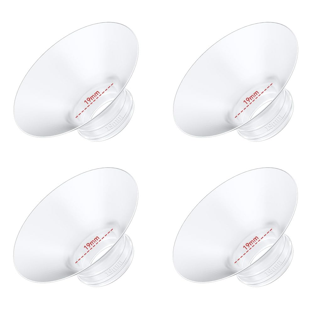 4PC Flange Insert 14mm Compatible with Momcozy M5/M6/M9/S12 Pro/V1 Pro/V1 Pro Breast Pump, Fit for Eufy/Elvie/Medela/Spectra/Lansinoh/NCVI/Lansinoh/TSRETE with 24mm Flange/Shield Breast Pump