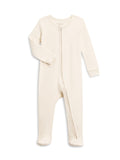 Colored Organics KENDI Organic Cotton Zip Sleeper - Natural 0-3M