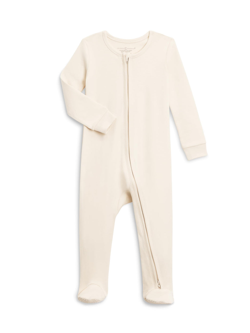 Colored Organics KENDI Organic Cotton Zip Sleeper - Natural 3-6M