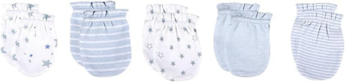 5 Pairs Unisex Baby Mittens No-Scratch 0-6 Months New Born