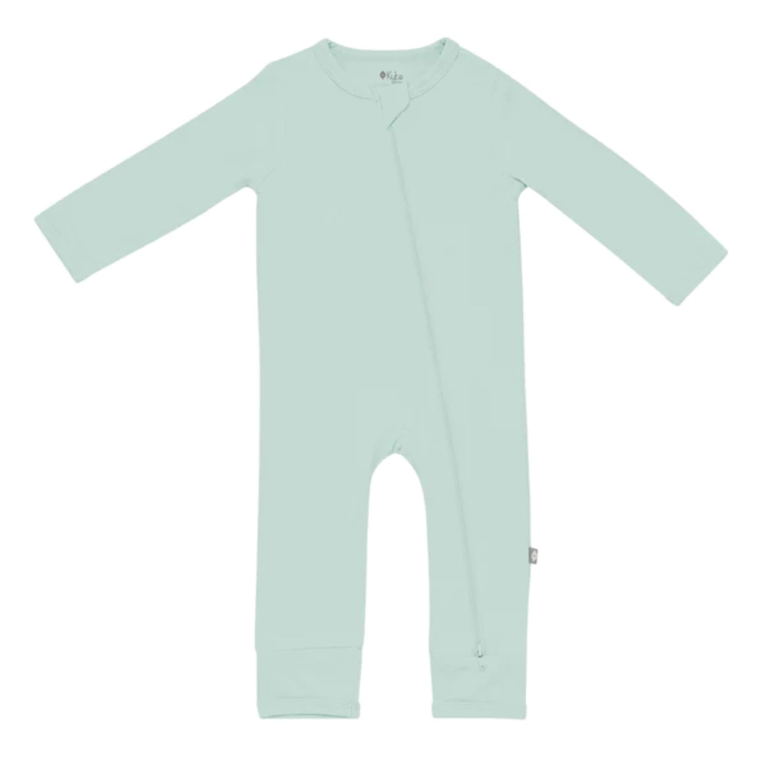 Kyte Baby Unisex Rayon Made From Bamboo Zippered Rompers (3T, Sage)