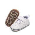 Clowora Baby Boys Girls Shoes Non-Slip Rubber Sole Sneakers Infant First Walking Toddler Crib Shoes Newborn Loafers Flats. (0611/White,0-6 Months)