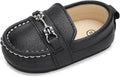 LONSOEN Baby Girls Boys Loafers Prewalker Dress Crib Shoes