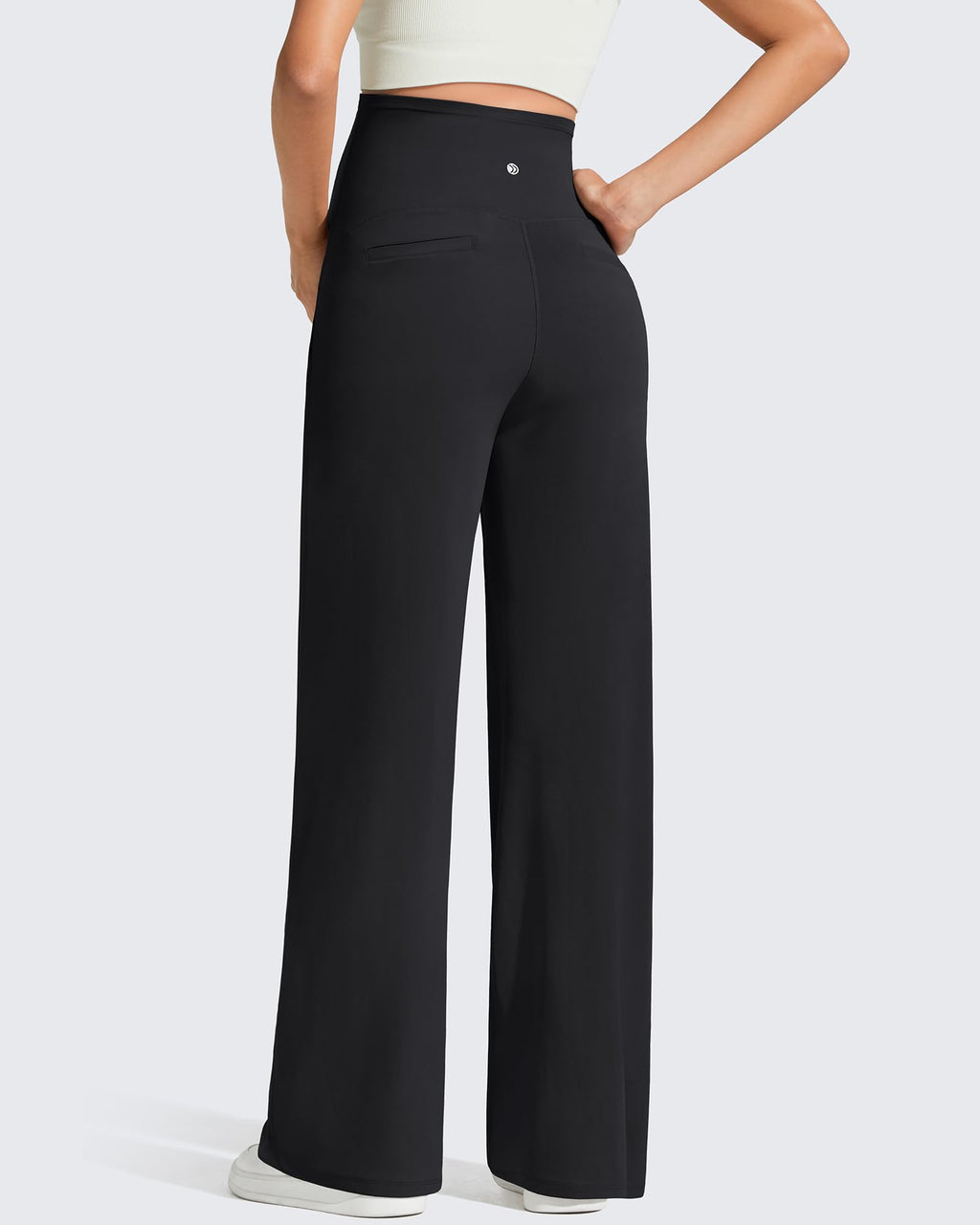 G4Free Maternity Work Pants Pregnancy Pants Over the Belly,Black,M,Petite