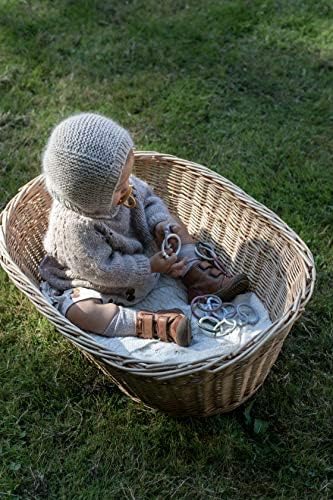 BIBS Pacifiers Colour Collection | Natural Rubber Baby Pacifier | Set of 2 BPA-Free Soothers | Made in Denmark | 6+ Months (Pack of 2) | Sage Night