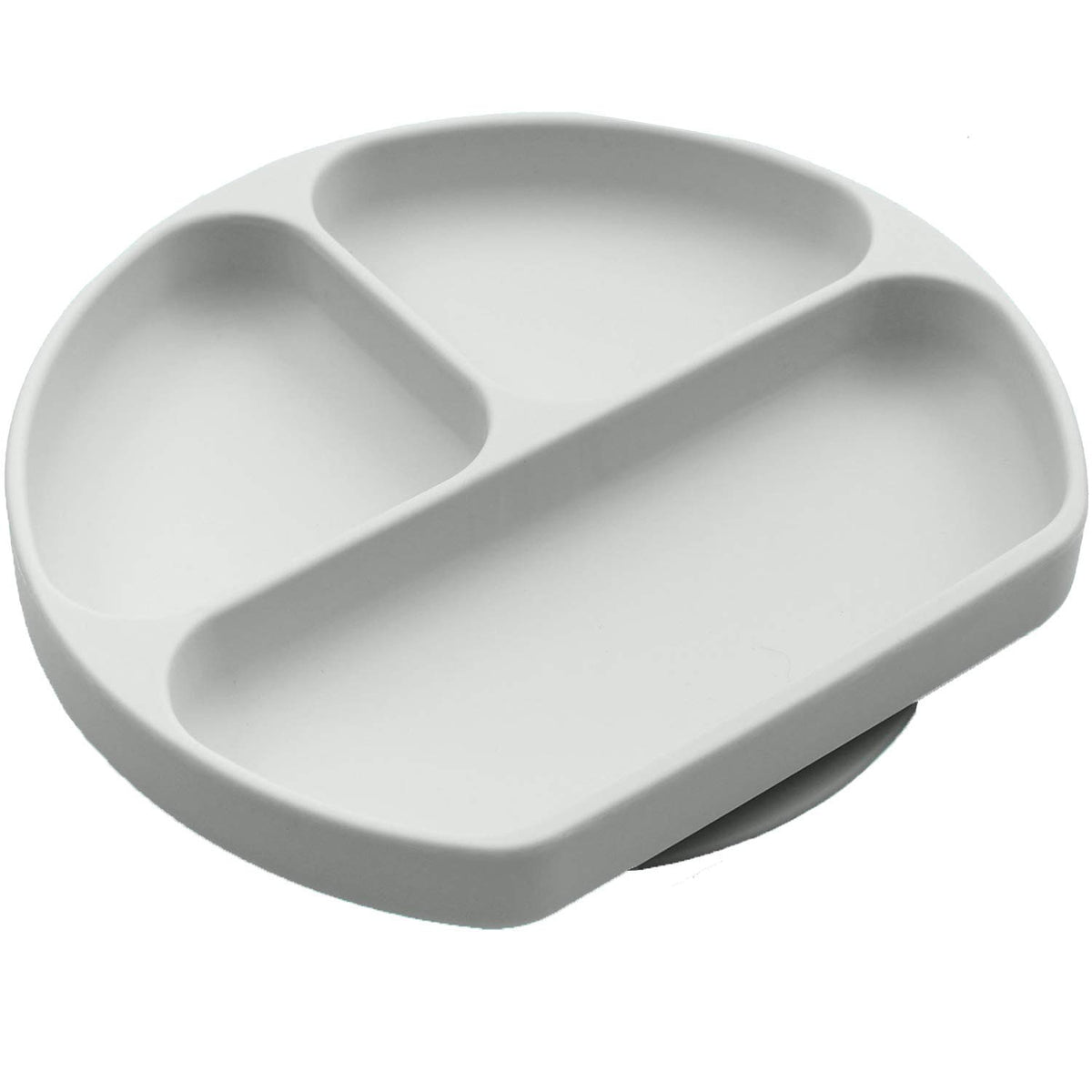 Silikong Suction Plate for Toddlers | BPA Free, 100% Food-Grade Silicone | Microwave, Dishwasher and Oven Safe | Stay Put Divided Baby Feeding Plates
