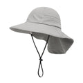 XIAOHAWANG Girls Sun Hat Baby Beach Hats Boys UPF 50+ Kids Summer Protection Cap Toddler Breathable Caps Wide Brim (2-6Years, Grey)