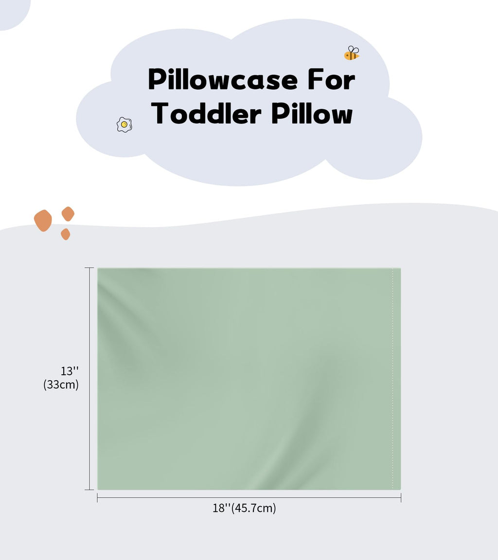 Deep Dream Toddler Pillowcases for 13x18 Pillow 2 Pack, 100% Cotton Travel Pillow Case Cover, 600 Thread Count Cotton Pillow Covers, Soft & Breathable Small Pillow Cases Envelope Closure, Baby Blue