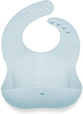Ali+Oli Silicone Bib Waterproof Silicone Bibs for Babies & Toddlers Adjustable Feeding Bibs with Food Catcher Feeding Bucket