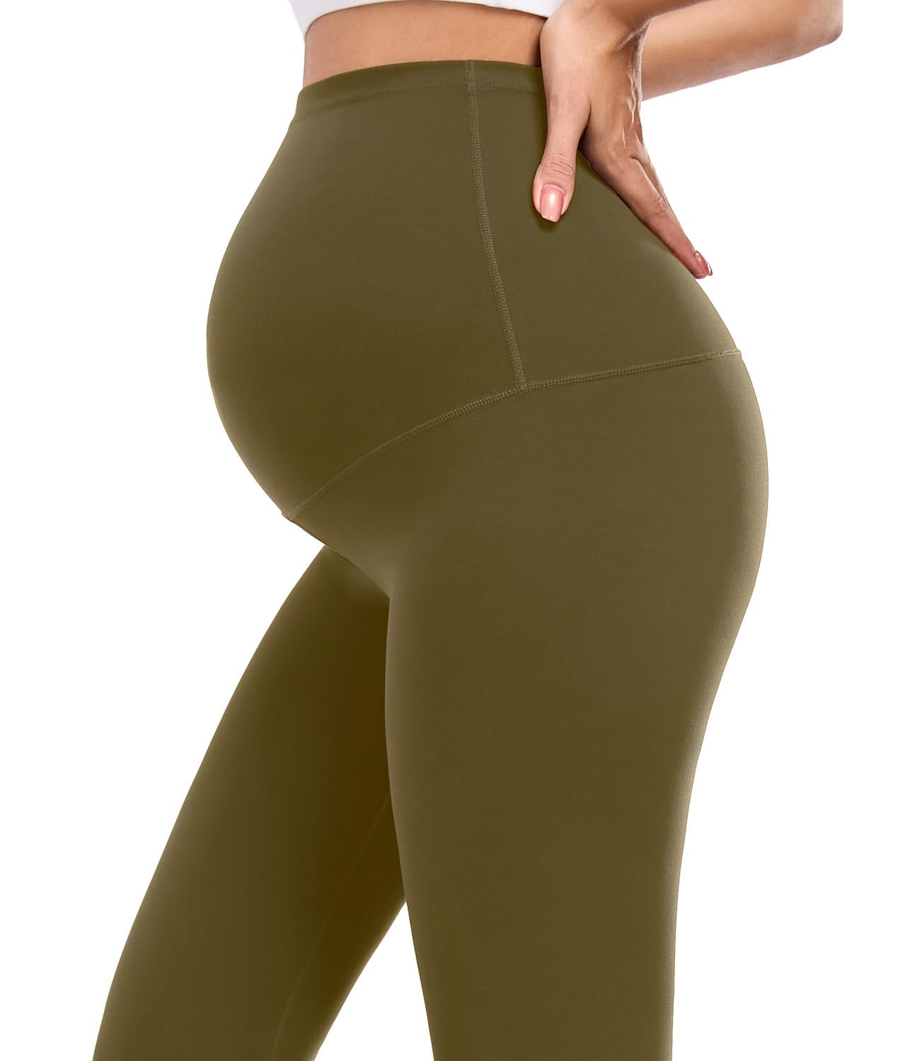wirarpa Women's Maternity Leggings Over The Belly Buttery Yoga Pants 25" S