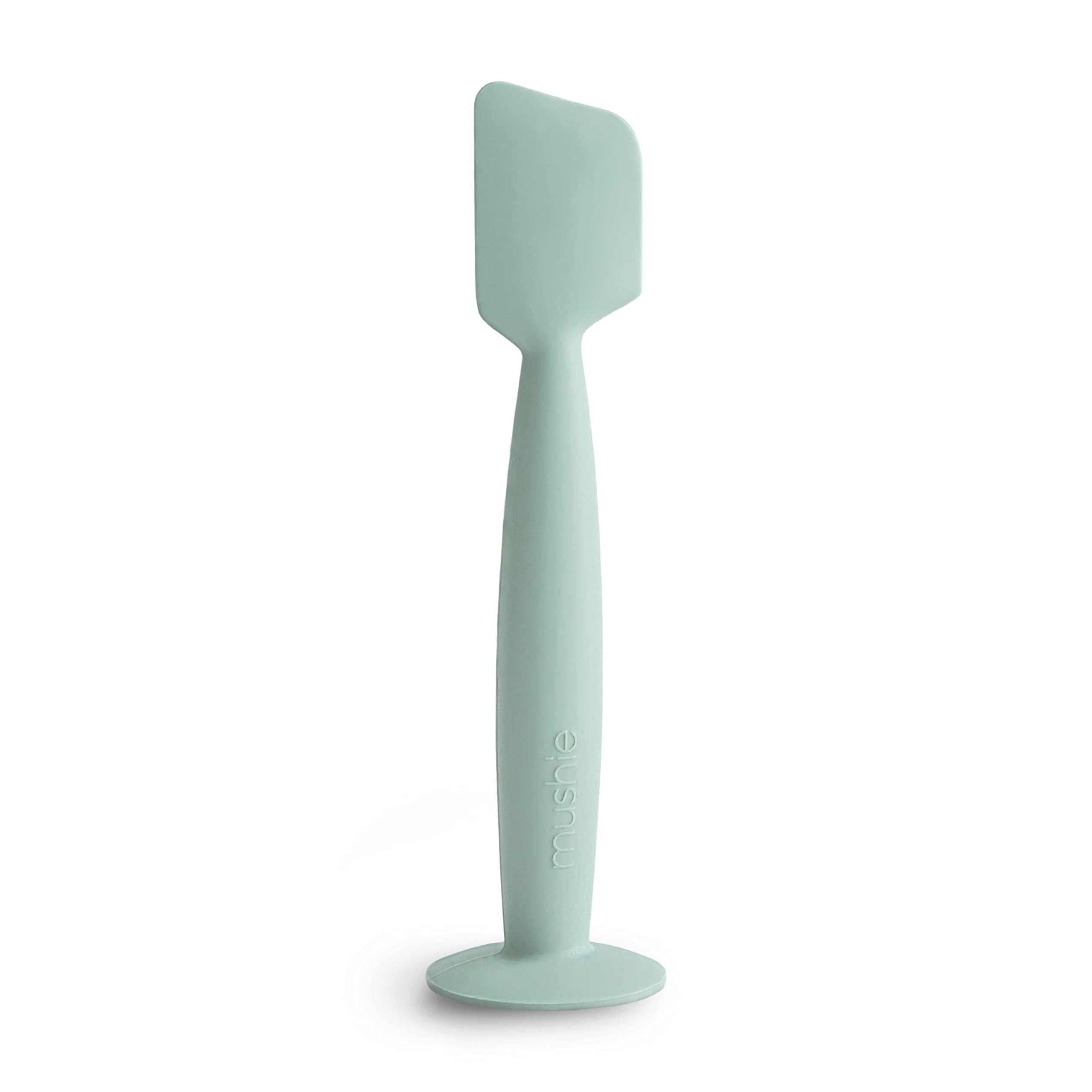 mushie Diaper Cream Applicator Soft Silicone with Suction Base (Cambridge Blue)