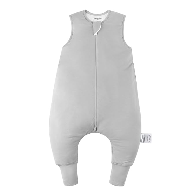 Rayon Made from Bamboo Toddler Sleep Sack with Feet 6-12 Months 1.0 Tog Ultra Soft Toddler Sleeping Sack Baby Sleep Bag Walker Quilted Wearable Blanket with Legs 2-Way Zipper Lightweight