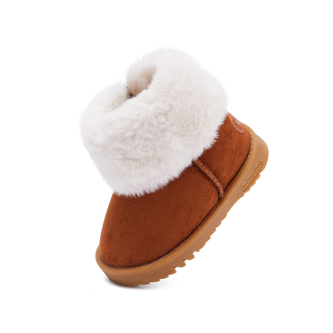 BMCiTYBM Baby Winter Snow Boots Infant Walking Shoes Pink 12-18 Months
