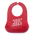Bella Tunno Waterproof Silicone Baby Bib with Food Pocket, Adjustable Neck