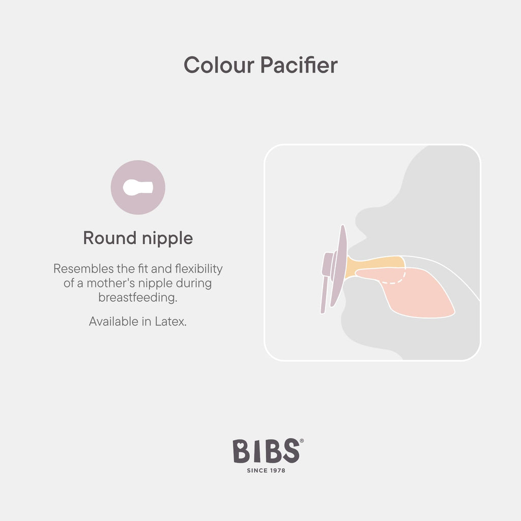 BIBS x Liberty Pacifier, 6-18 Months, 2-Pack, June Blossom/Vanilla Hush
