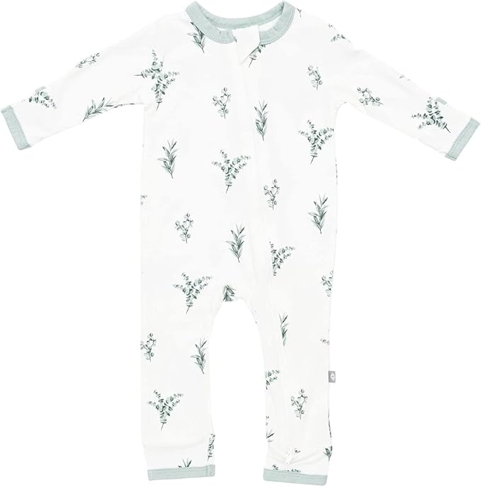 KYTE BABY Unisex Rayon Made From Bamboo Zippered Rompers 0-24 Months