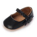 COSANKIM Baby Girls Mary Jane Flats Shoes Anti-Slip Rubber Sole Infant Toddler Princess Wedding Dress Shoes（3-6 Months Infant,06 Black）
