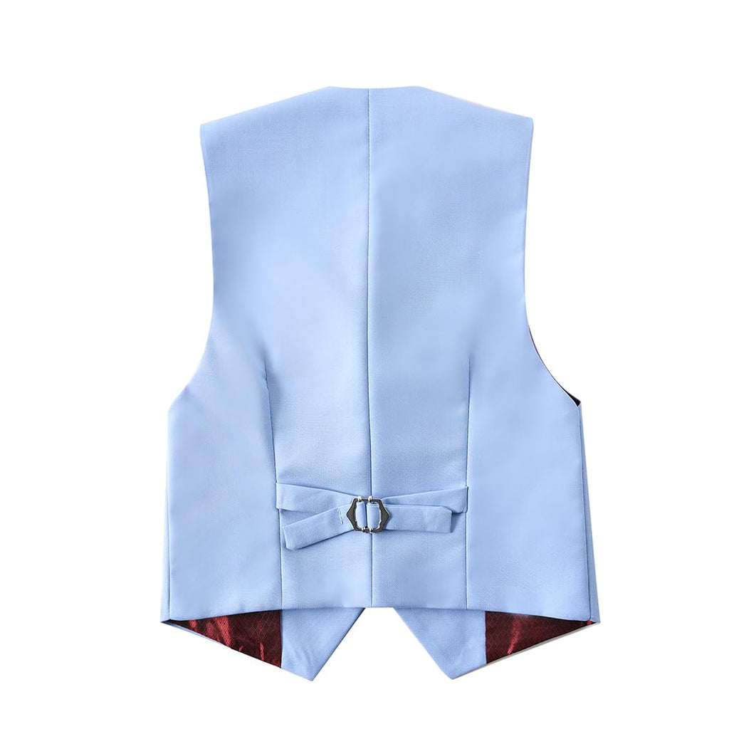 Kids Suits for Boys Formal Tuxedo Set First Communion Suit Sky Blue Size 8