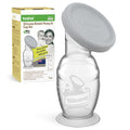 haakaa Manual Breast Pump & Silicone Cap Combo for Nursing Mom (Gray, 4oz. with Base)