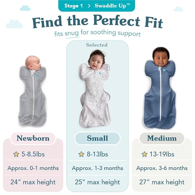 Love to Dream Swaddle UP, Baby Sleep Sack, Self-Soothing Swaddles for Newborns, Improves Sleep, Snug Fit Helps Calm Startle Reflex, New Born Essentials for Baby, 1.0 TOG, 5-8.5 lbs, Deep Olive