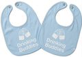 100% Cotton Drinking Buddies Twin Bibs for Babies – Soft, Cute & Practical Waterproof, Durable, Unisex Bibs for Twins. Ideal for Mess-Free Feeding, Everyday Use, and Protecting Clothing from Spills