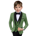 Boys Suit 3 Piece Ring Bearer Suit Kids Formal Jacket Vest Pants Suits Wedding Outfit for Party Prom Tuxedos-Purple-7
