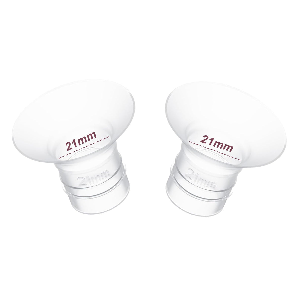 2pcs Flange Inserts 21mm for 17mm-20mm Nipple Size,Fits for Momcozy S12 Pro/S9 Pro/M5,S9/S12/S19/S21/S23,Elvie,Willow,lansinoh,Medela,Spectra,TSRETE,kmaier,MomMed Breastpump 24mm Flange,Down to 21mm