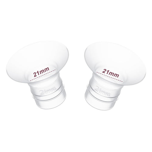 2pcs Flange Inserts 21mm for 17mm-20mm Nipple Size,Fits for Momcozy S12 Pro/S9 Pro/M5,S9/S12/S19/S21/S23,Elvie,Willow,lansinoh,Medela,Spectra,TSRETE,kmaier,MomMed Breastpump 24mm Flange,Down to 21mm