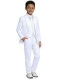 Visaccy White Suit for Boys Graduation Suits for Kids Outfit Communion Dresses Size 6