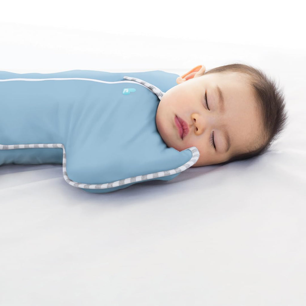 Love to Dream Swaddle UP, Baby Sleep Sack, Self-Soothing Swaddles for Newborns, 8-13 lbs, Secure Fit Helps Calm Startle Reflex, New Born Essentials for Baby, Dusty Blue