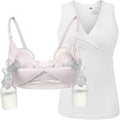 Supermom Hands Free Pumping and Nursing Bra - Hands Free Nursing Bra for Pumping - Breastfeeding Bras for Women