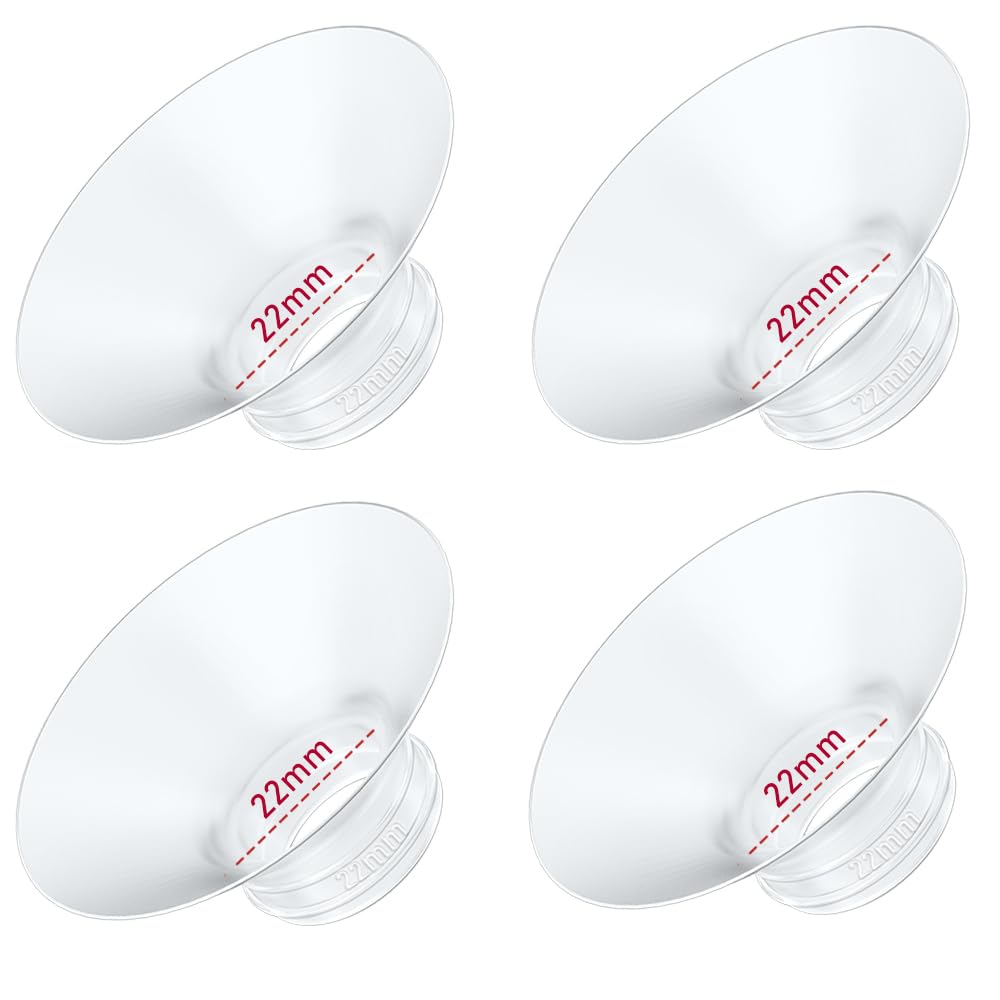 4PC Flange Insert 14mm Compatible with Momcozy M5/M6/M9/S12 Pro/V1 Pro/V1 Pro Breast Pump, Fit for Eufy/Elvie/Medela/Spectra/Lansinoh/NCVI/Lansinoh/TSRETE with 24mm Flange/Shield Breast Pump