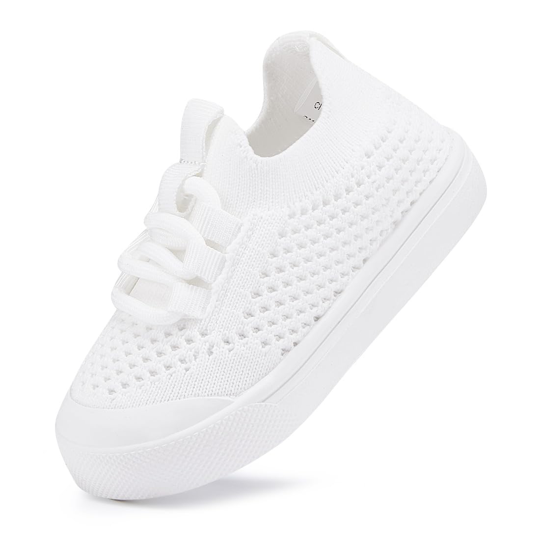 BMCiTYBM Toddler Walking Shoes Baby Boy Girl Barefoot Sneakers White Size 7