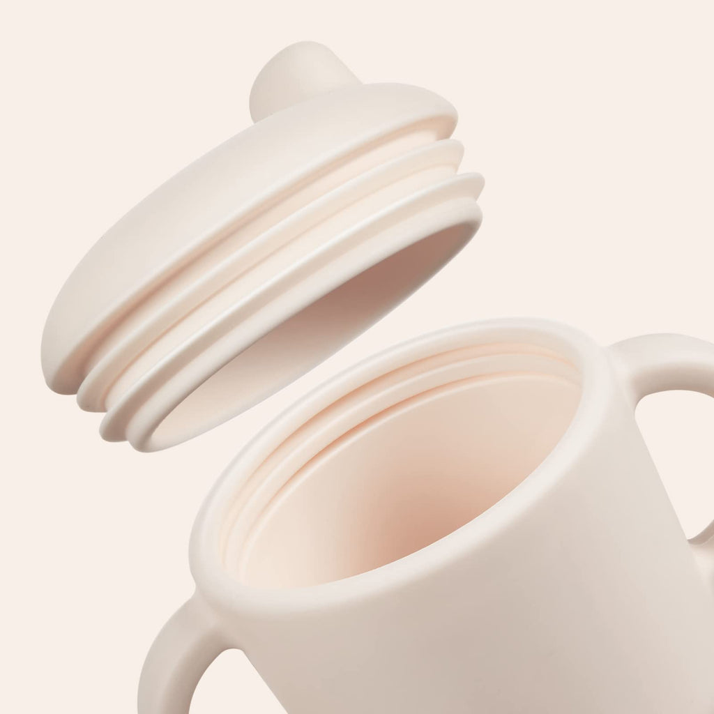 Catii Sippy Cups for Baby 6 Months+,Silicone Straw Cups Leak Proof 5oz, Baby Training Cups for 1+ year old (Gray)