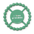 Baby Teether by Bella Tunno, Silicone Teethers for Babies 3-6 Months, 6-12 Months, Baby Toys, Pacifier, Teething Relief, Boys, Girls, I Love Grandma