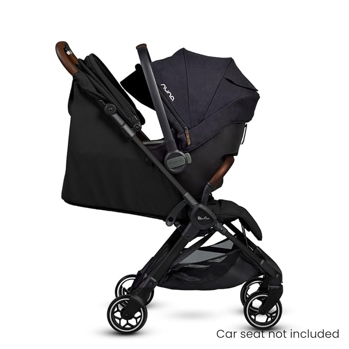 Silver Cross Clic Compact Stroller – Lightweight Travel Stroller for Newborn to Toddler (Birth to 55 lbs), One-Hand Fold, Lie-Flat Seat, Airplane Cabin Approved, UPF50+ Canopy, Space Black