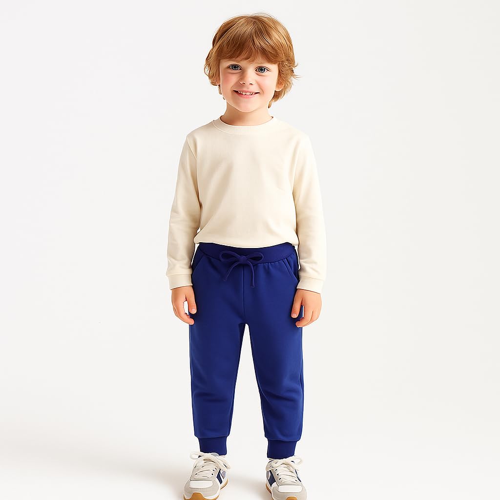 Boys Pants, Toddler 3 Pack Drawstring Elastic Sweatpants Active Joggers,2T