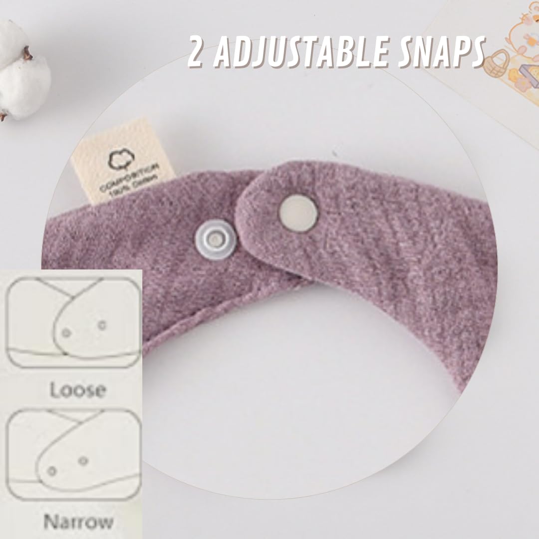 Canjolie 4 Pack Baby Bandana Bibs - Super Absorbent for Drooling & Teething - Soft, Flower Shape (0-24 Months)