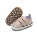 Clowora Baby Boys Girls Shoes Non-Slip Rubber Sole Sneakers Infant First Walking Toddler Crib Shoes Newborn Loafers Flats. (C062/Khaki,12-18 Months)